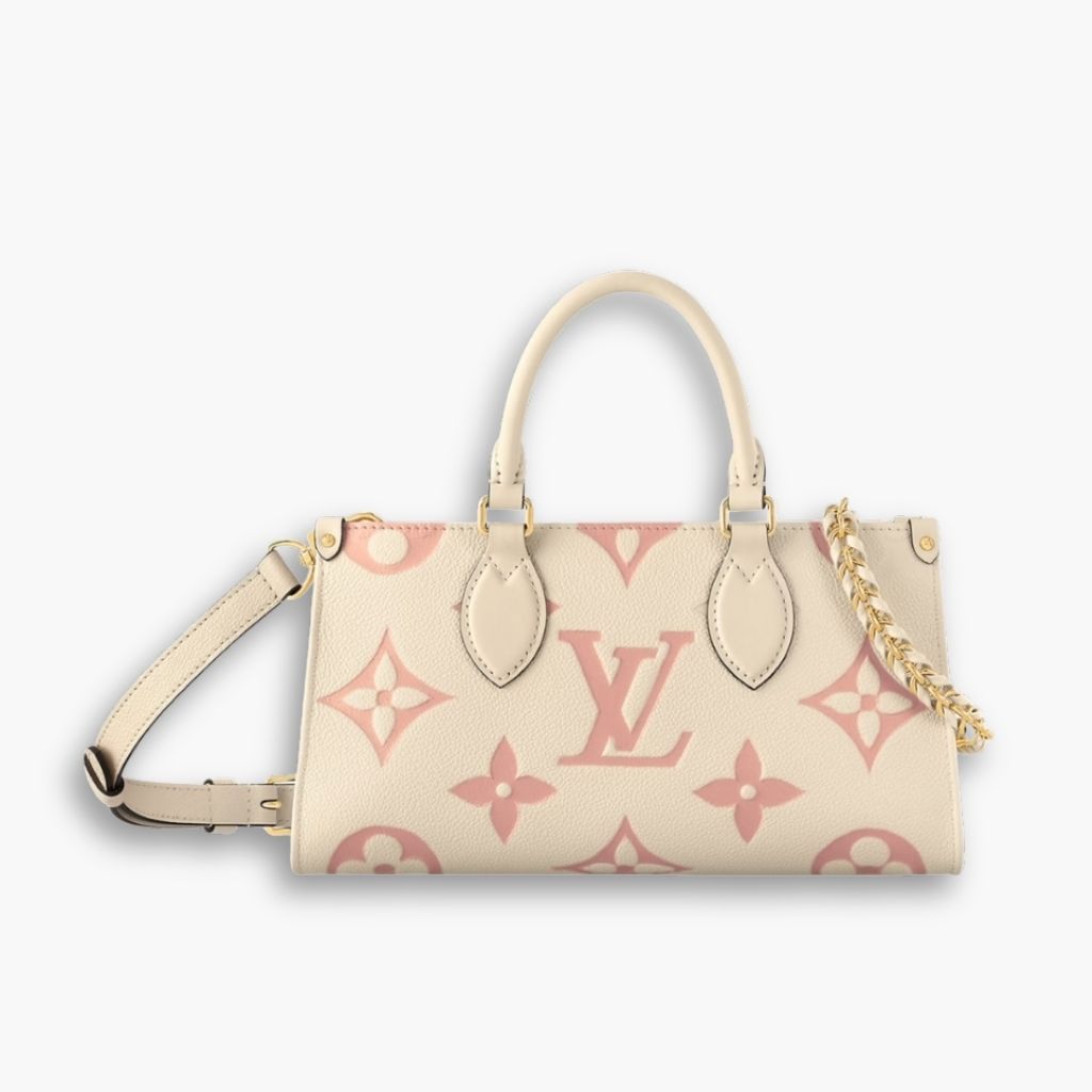 Louis Vuitton Onthego East West Bag Cream Pink 25Cm