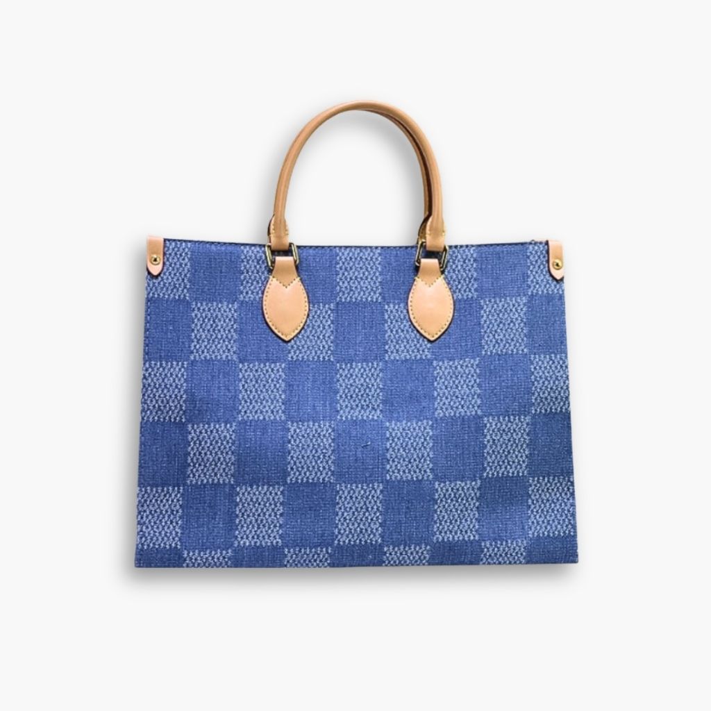 Louis Vuitton On The Go MM Damier Denim Blue 35Cm