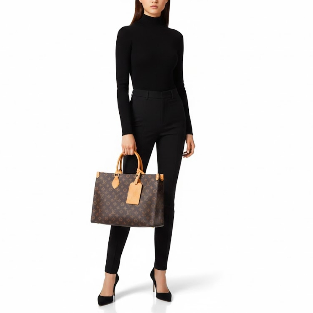 Louis Vuitton Onthego MM Monogram Origine Ebène 35Cm - Image 11
