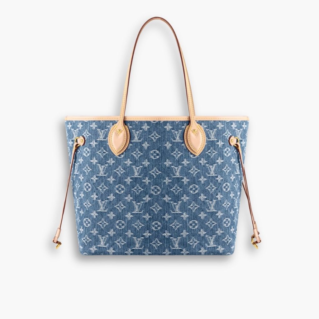 Louis Vuitton Neverfull MM Bag Denim Blue 31Cm M13192