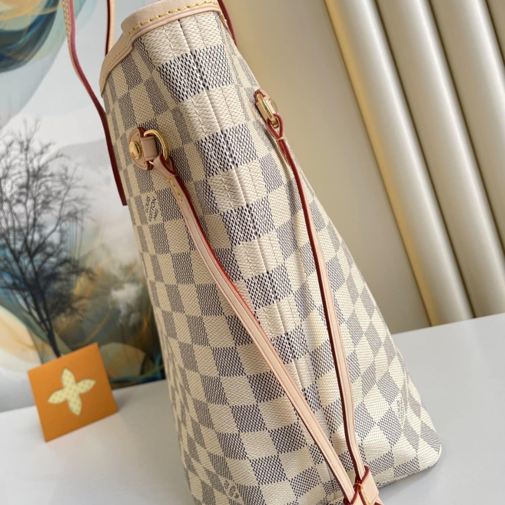 Louis Vuitton Neverfull GM Damier Azur Canvas Beige 39Cm N40602 - Image 4