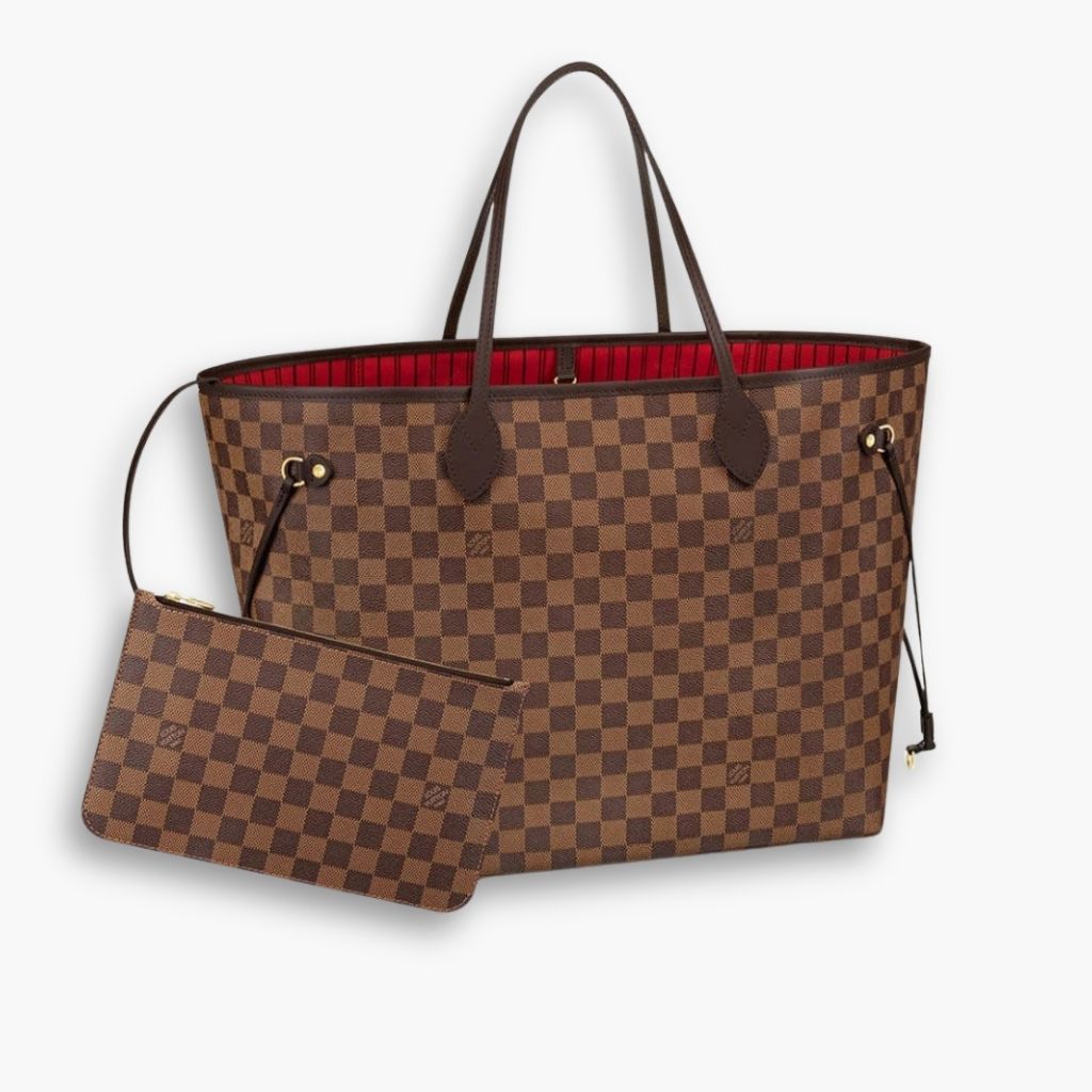 Louis Vuitton Neverfull GM Damier Ebene Cerise Red 39Cm N40597