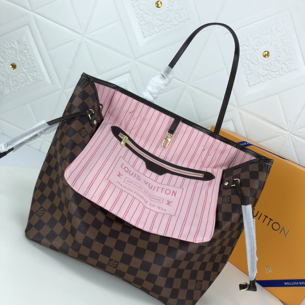 Louis Vuitton Neverfull GM Damier Ebene Light Pink 39Cm N41357 - Image 5