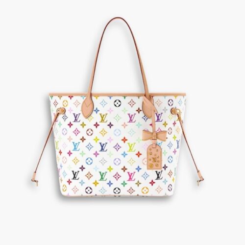 Louis Vuitton x Murakami Neverfull MM Multicolor White 31cm M27787