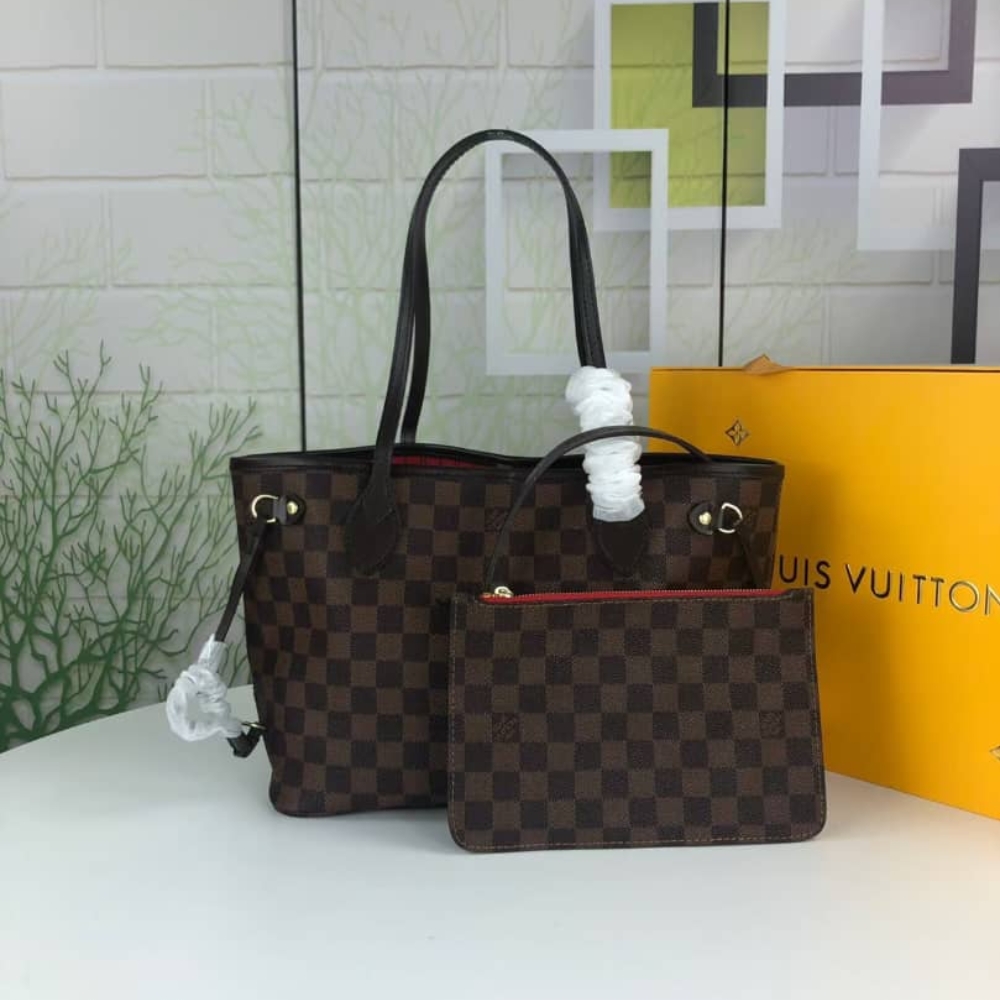 Louis Vuitton Neverfull PM Damier Ebene Cerise Red 29Cm N41359 - Image 2