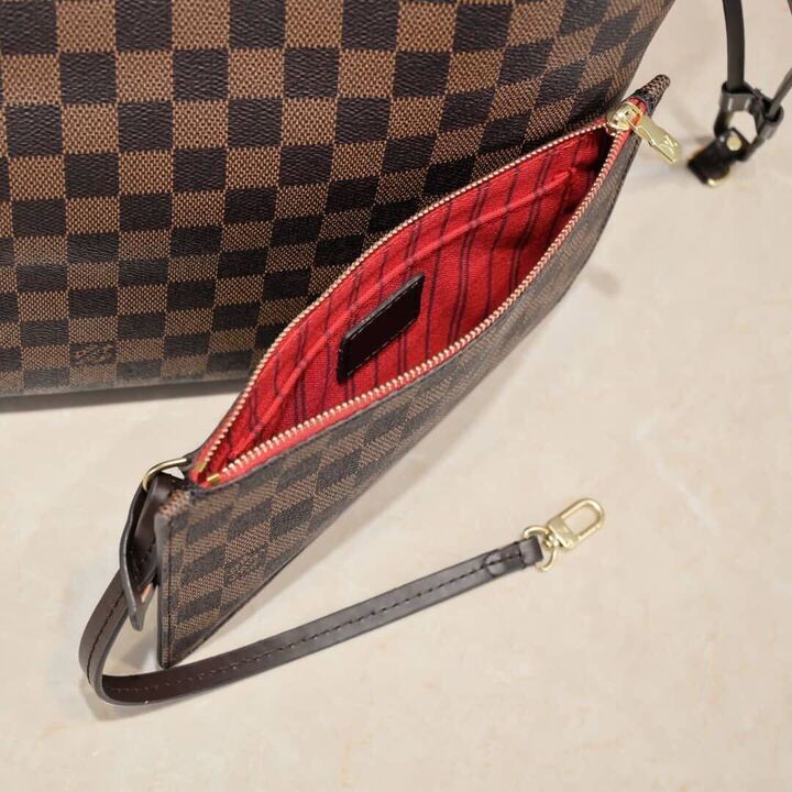 Louis Vuitton Neverfull MM Damier Ebene Cerise Red 31Cm N40599 - Image 6