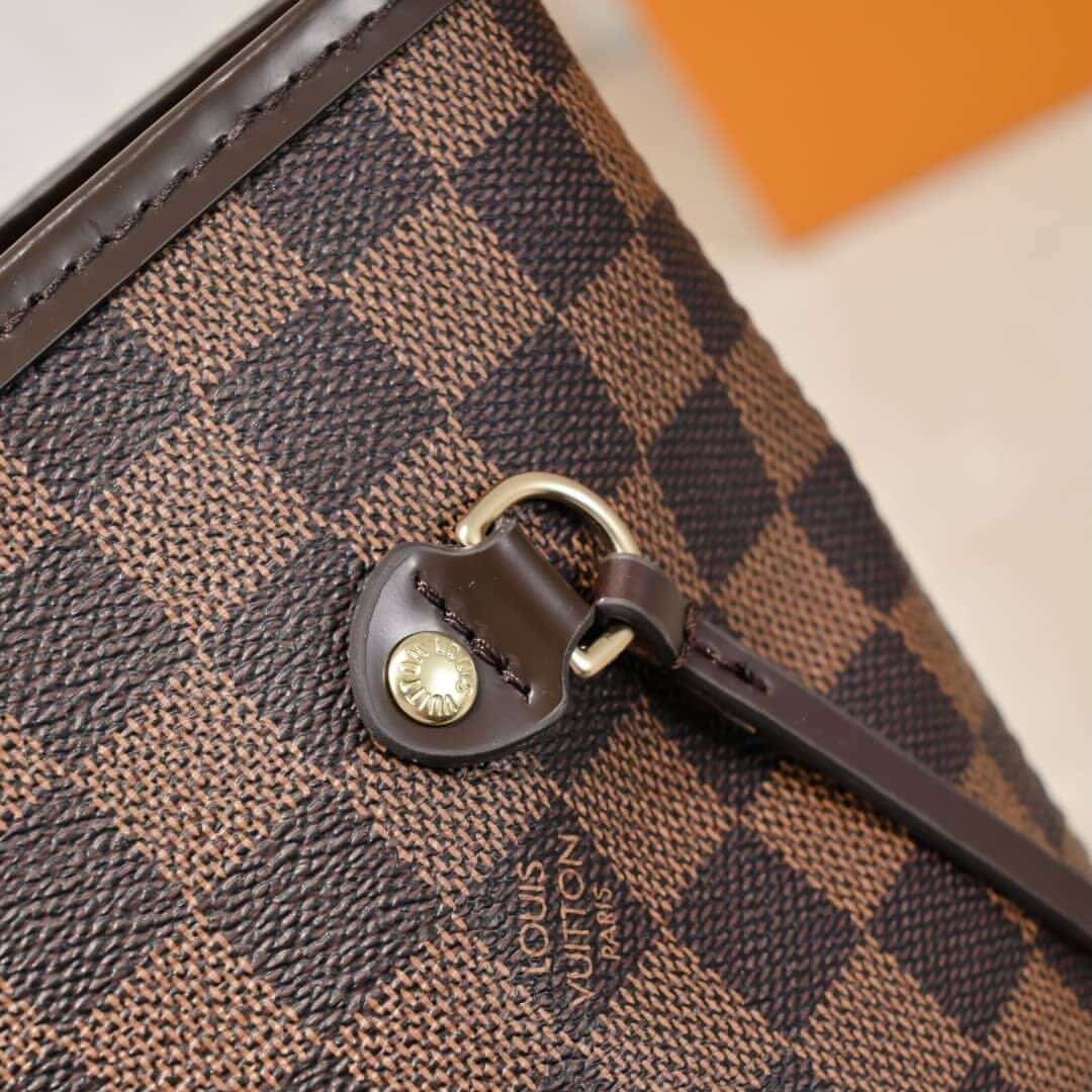 Louis Vuitton Neverfull MM Damier Ebene Cerise Red 31Cm N40599 - Image 7
