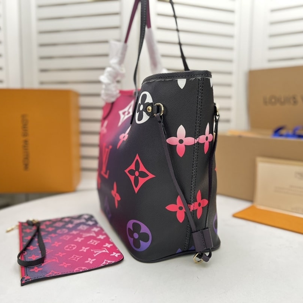 Louis Vuitton Neverfull MM Midnight Fuchia 31Cm M20511 - Image 4