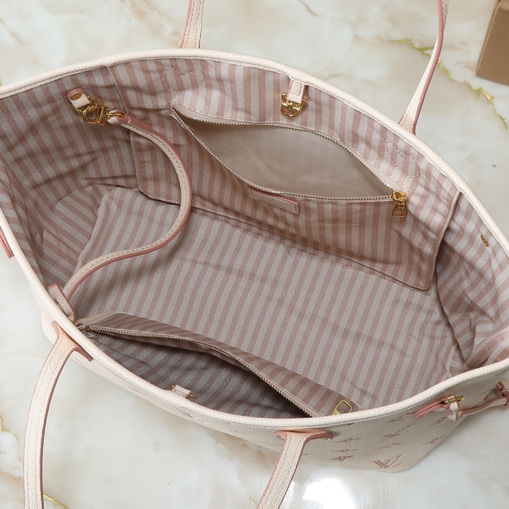 Louis Vuitton Neverfull MM Bag Beige 32Cm M14285 - Image 5