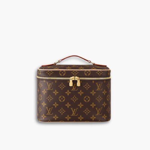 Louis Vuitton Nice BB Toiletry Bag Monogram Canvas Brown 24Cm M42265