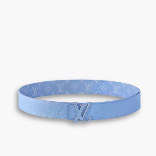 Louis Vuitton LV Initiales 40mm Reversible Belt Taigarama Blue M8965V