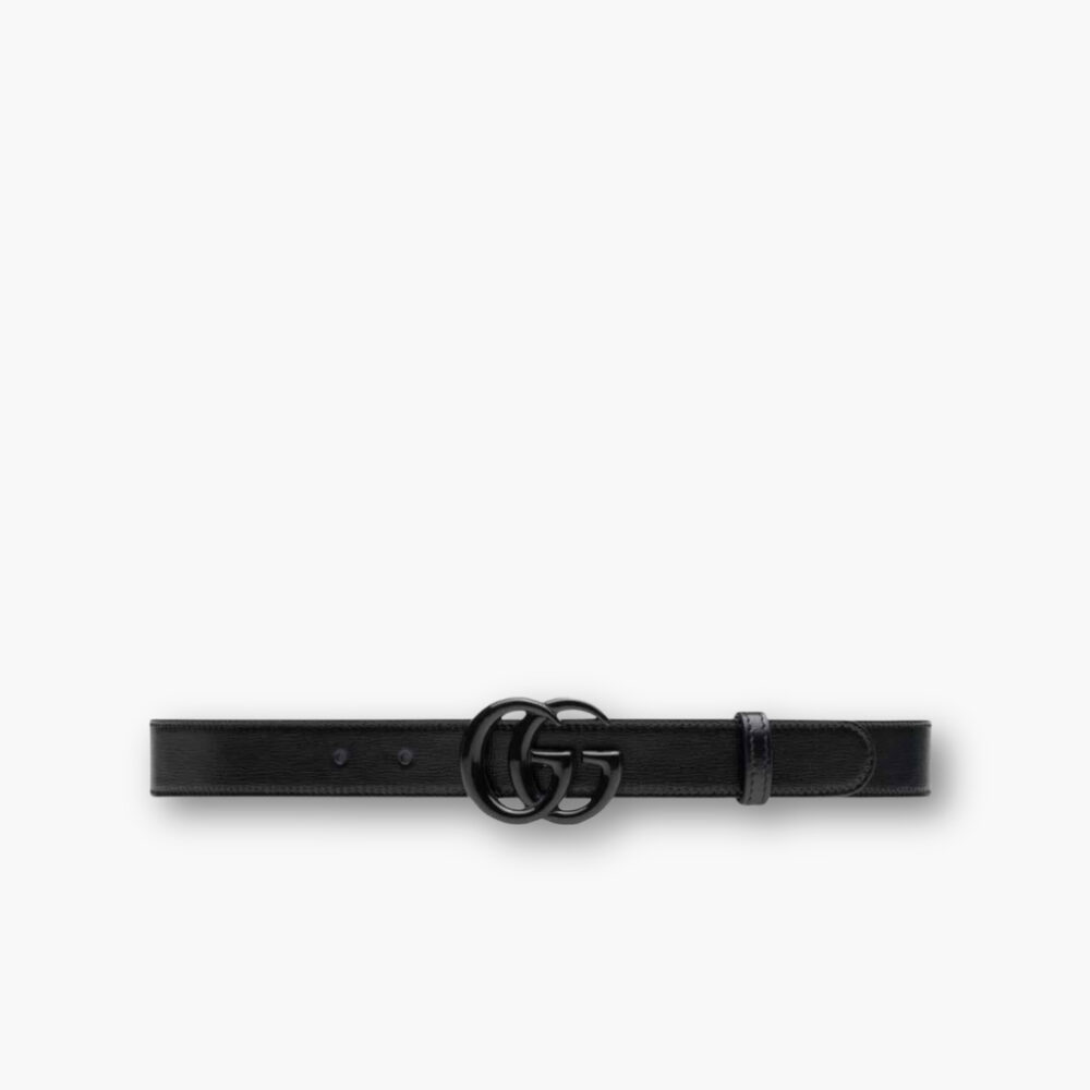 Gucci GG Marmont Thin Belt Black 414516 18YXV1000